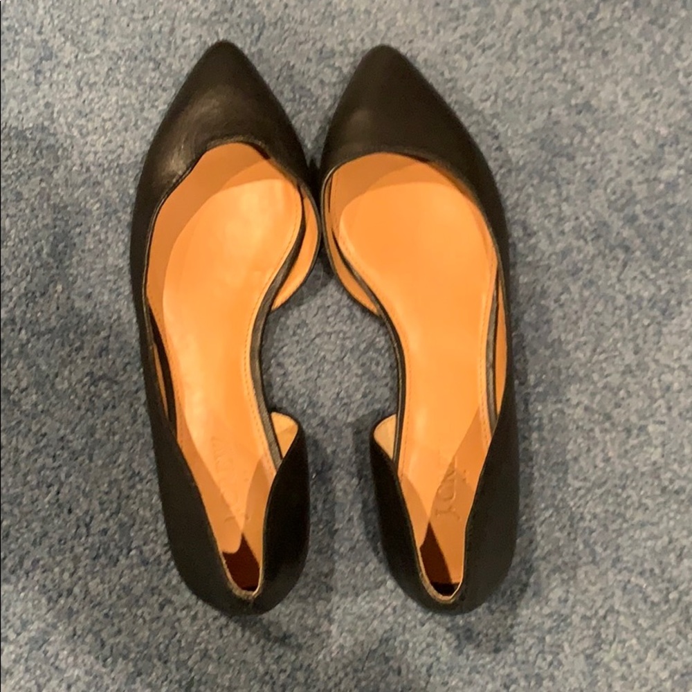 J Crew Black Flats